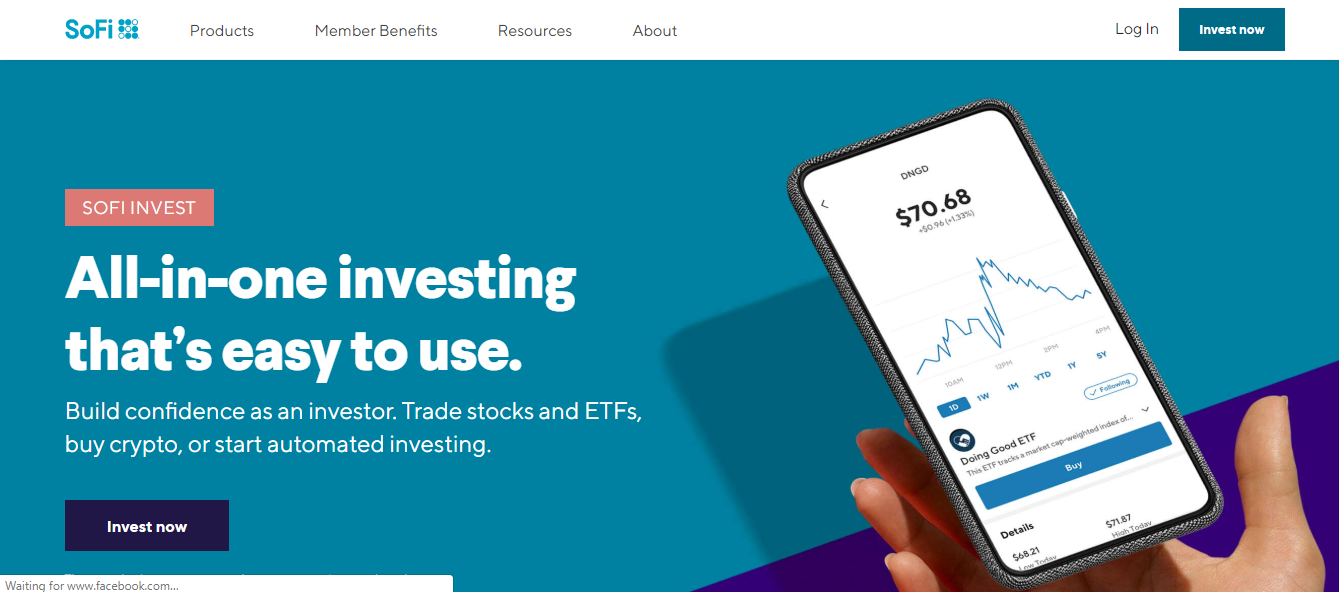 1_SoFi Invest_Homepage